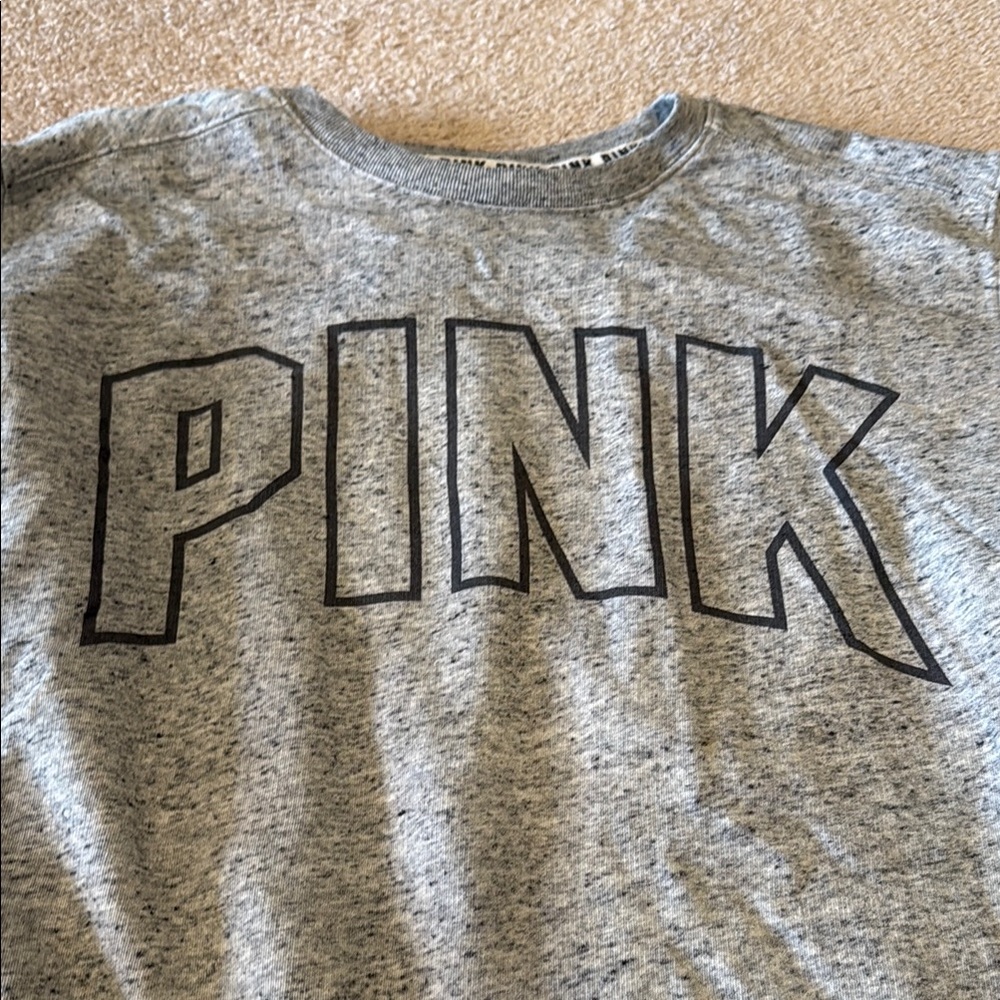 PINK Victoria's Secret Gray Thin Sweatshirt